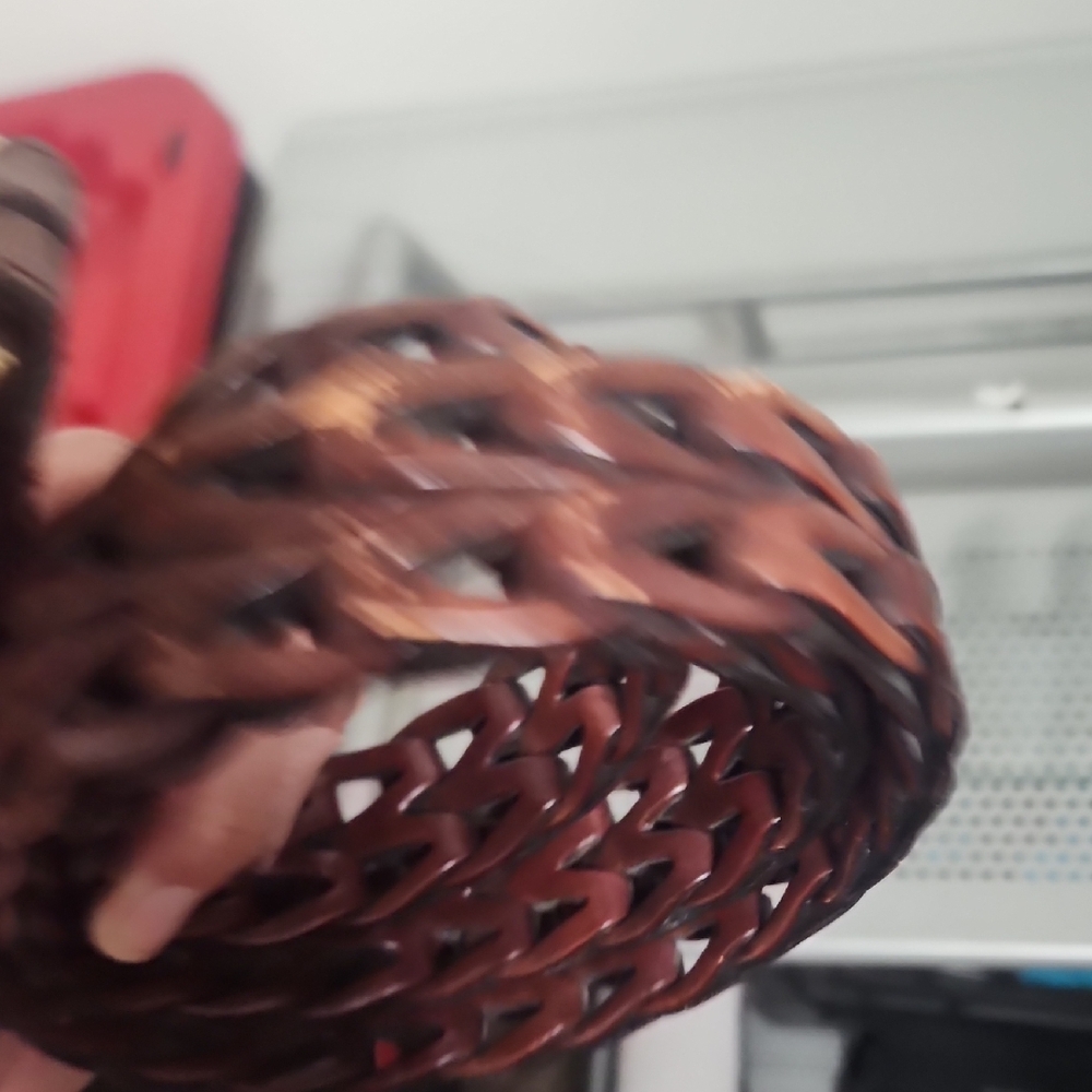 Brighton Brown Braided Leather Belt Gold Buckle Classic - Picture 3 of 5